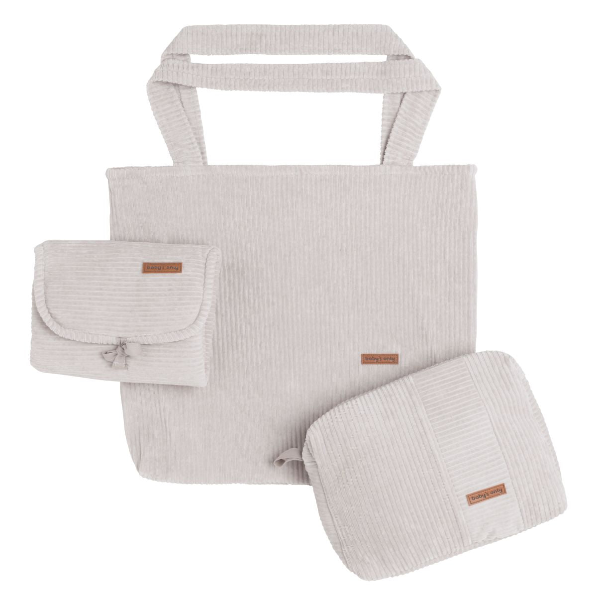 Toilettas sense kiezelgrijs - gepersonaliseerd met naam van Baby’s only - Spoiled baby