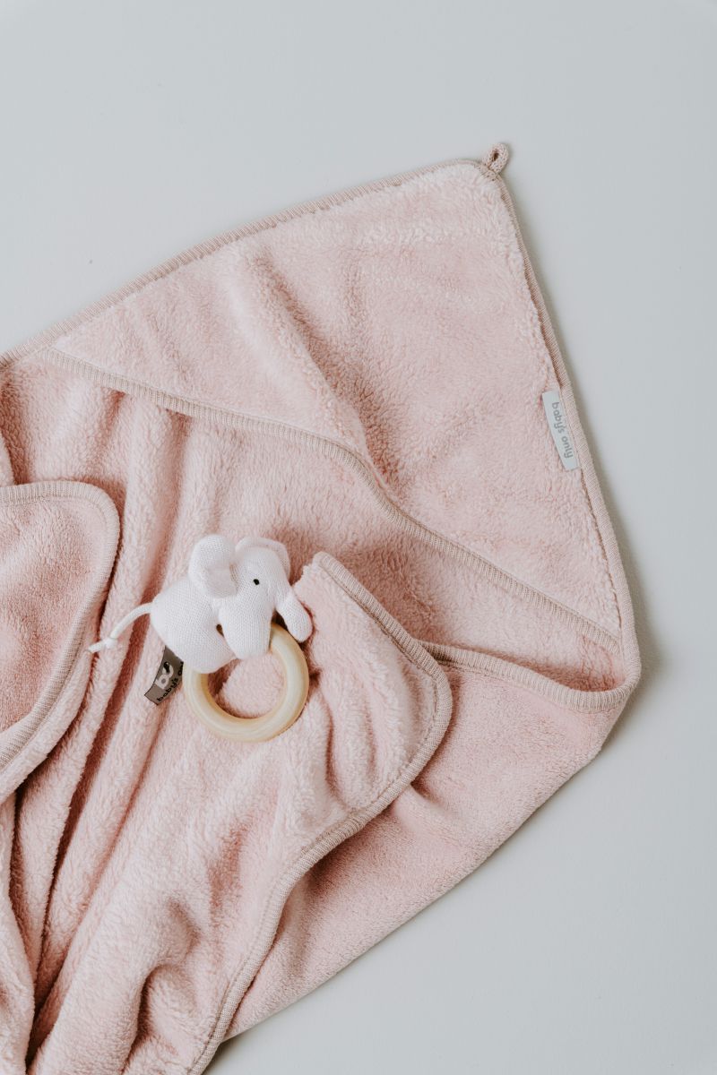Wikkeldeken cozy oud roze | personaliseer met naam - Spoiled baby