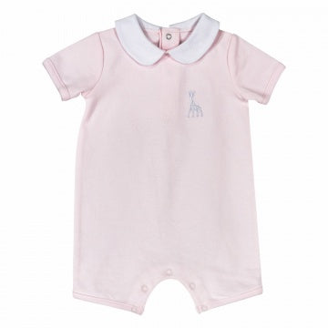 Boxpakje korte mouwen/benen Roze | personaliseer met naam - Spoiled baby