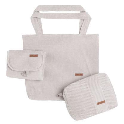 Toilettas sense kiezelgrijs - gepersonaliseerd met naam van Baby’s only - Spoiled baby