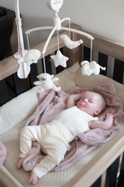 Wikkeldeken cozy oud roze | personaliseer met naam - Spoiled baby