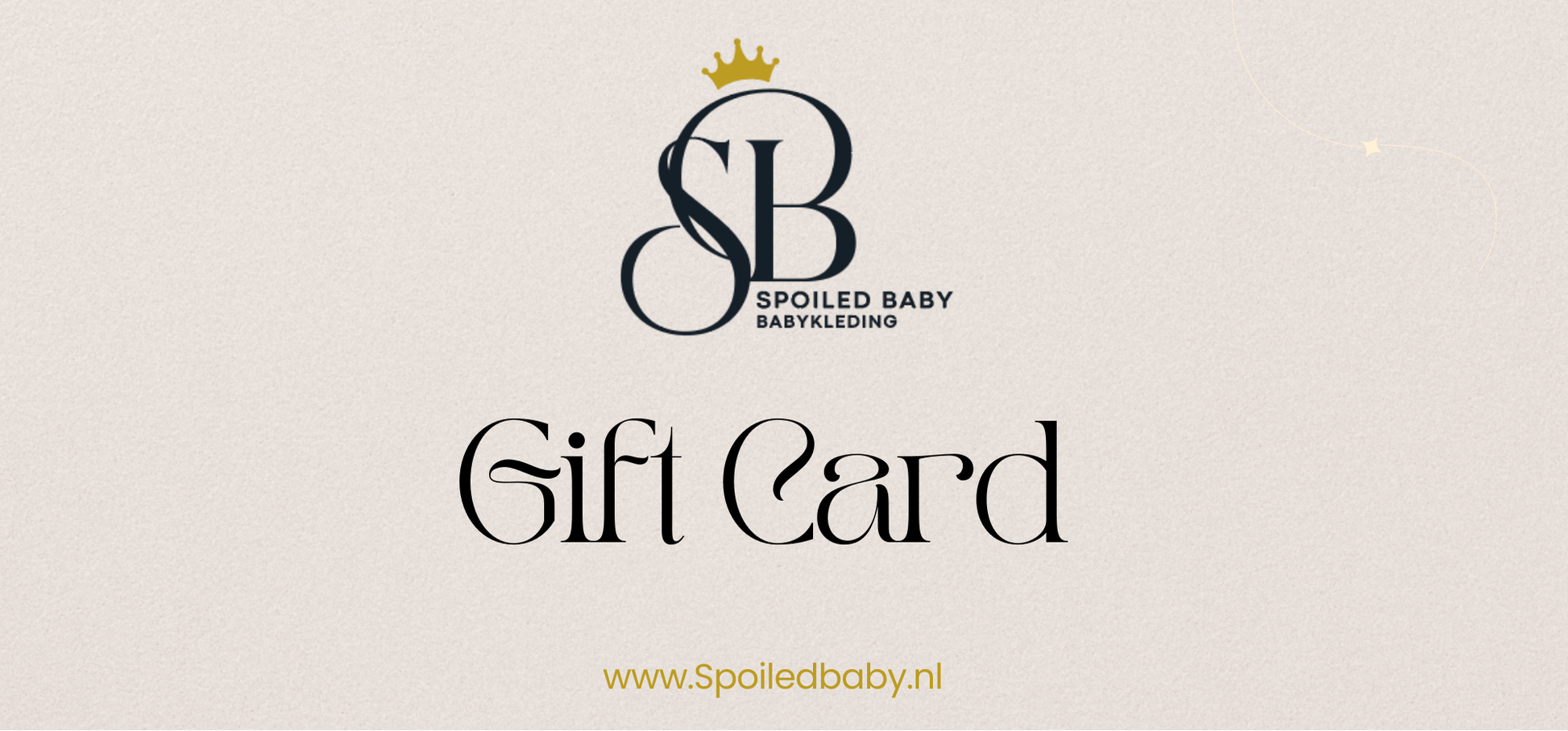 Spoiled Baby Gift card Spoiled baby