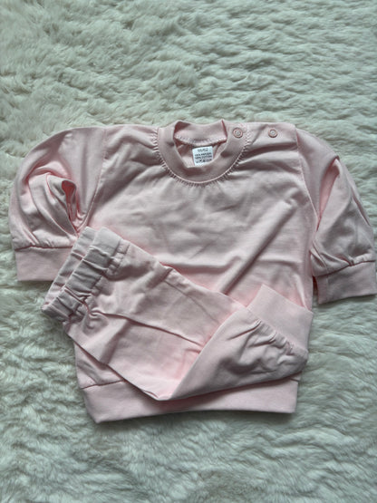 Pyama met naam rood (burgundy) - geborduurd Spoiled baby