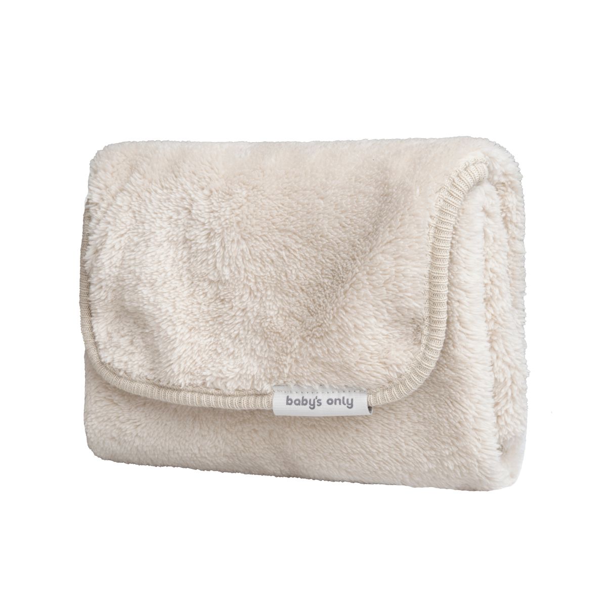 Verschoonmatje cozy warm linen met naam Spoiled baby
